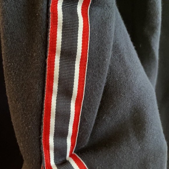 Banana Republic navy sweatshirt w/ red side stripe - Picture 7 of 8